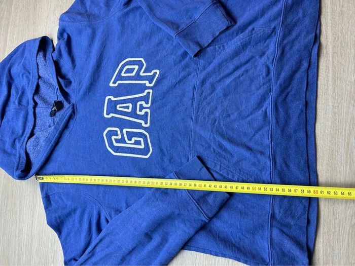Sweat à Capuche GAP Bleu Logo Brodé – Taille XL enfant (vaut M femme) - photo numéro 7