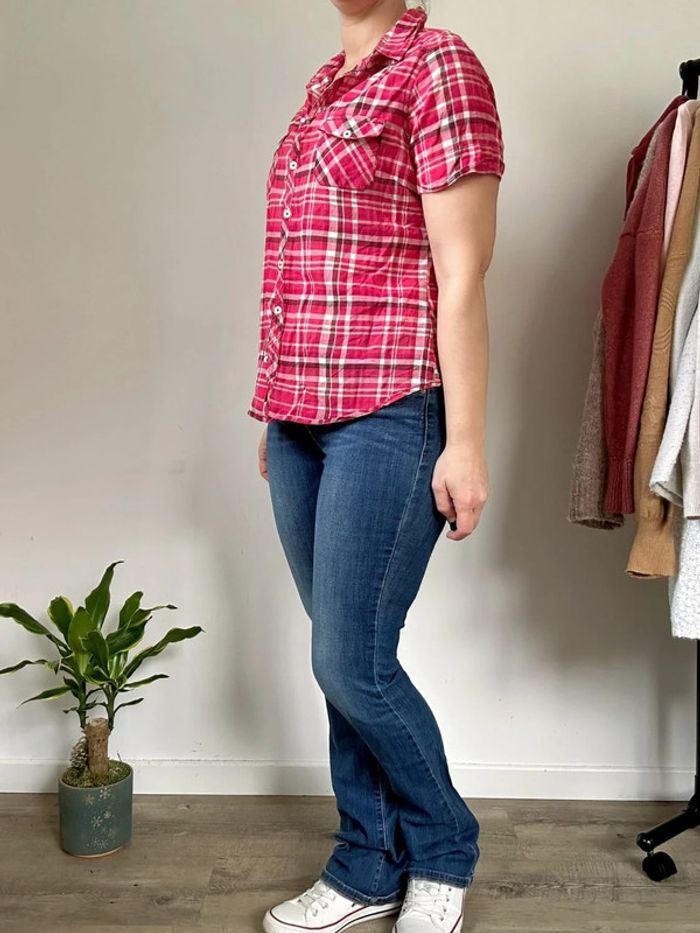 Kiabi Chemise à carreaux rose – Taille 40 – Très bon état - photo numéro 6