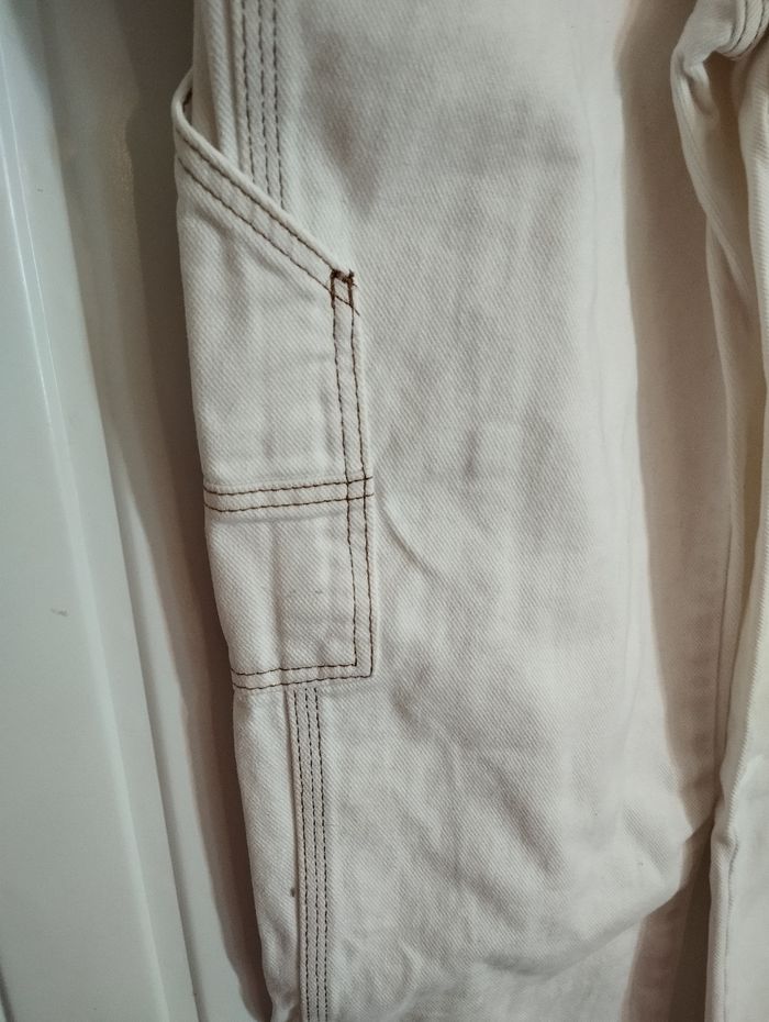 Jean blanc t 36 - photo numéro 3