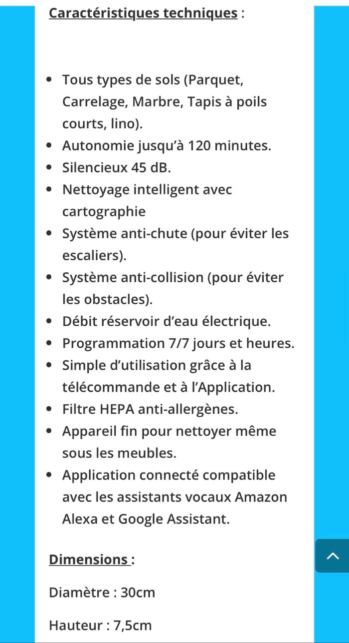 Aspirateur laveur e-washer V2 pro Lebon - photo numéro 8