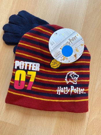 Ensemble bonnet et gants Harry Potter taille 52 cm