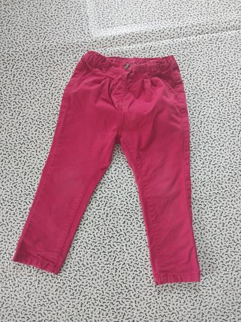 Pantalon rose fuchsia ultra mignon – Taille 23 mois / 86 cm