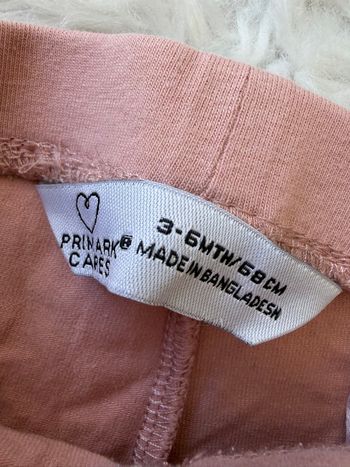 Legging rose Primark – 3‑6 mois (68 cm) 🌸