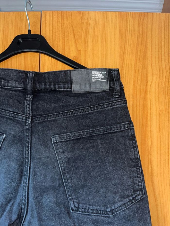 Jean slim noir uni Bershka 40 - photo numéro 5