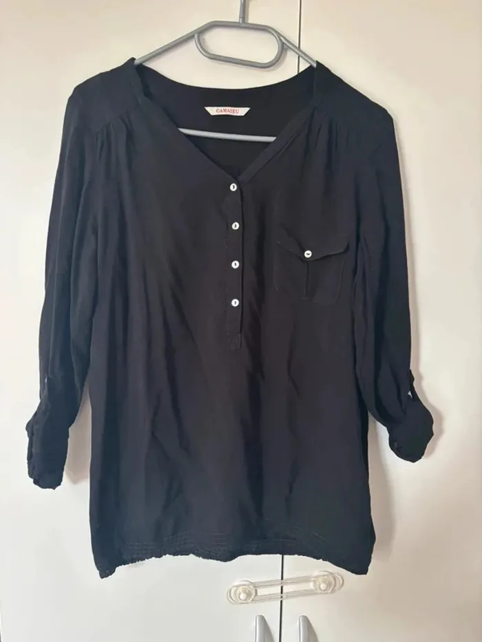 Haut noir camaïeu taille 36 parfait état