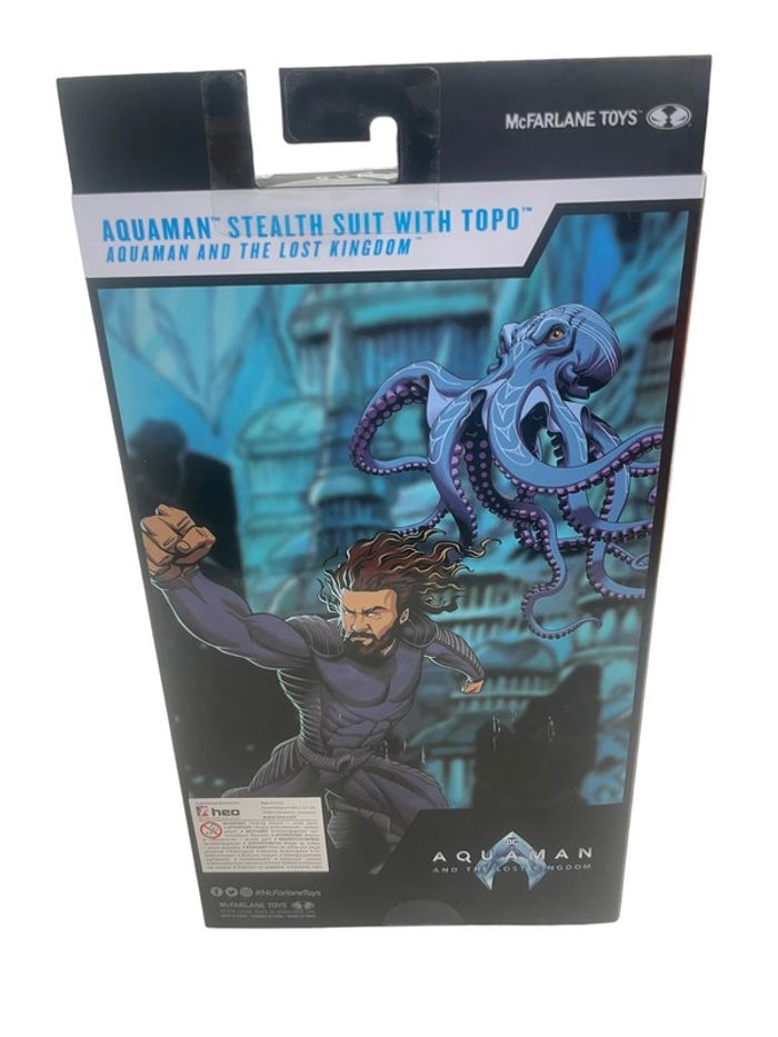 Figurine Dc Comics Multiverse Aquaman with Topo 18 cm McFarlane Toys neuf - photo numéro 2