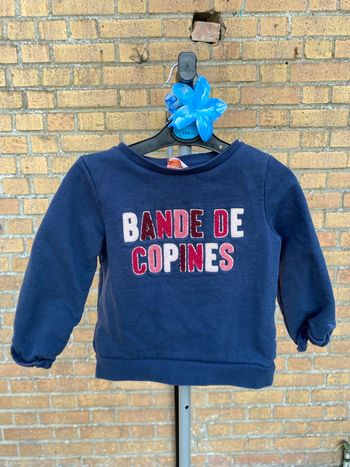 Sweat « bande de copines » Tape à l'œil 2 ans