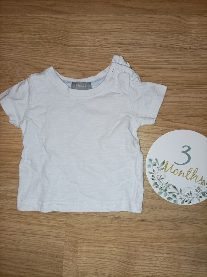 T-shirt blanc garçon 3 mois