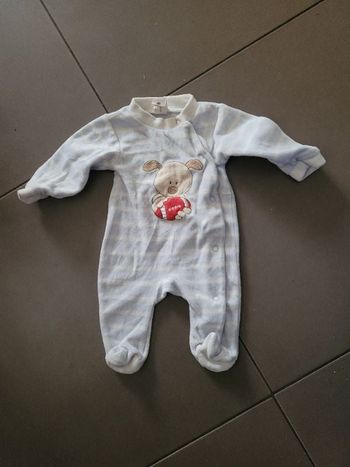 Pyjama velours baby club 50 cm