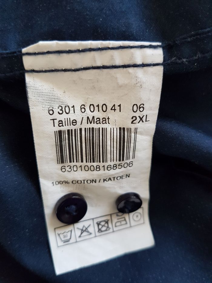 Chemise homme tons bleus. Studio Armand Thiery. Taille XXL. - photo numéro 5
