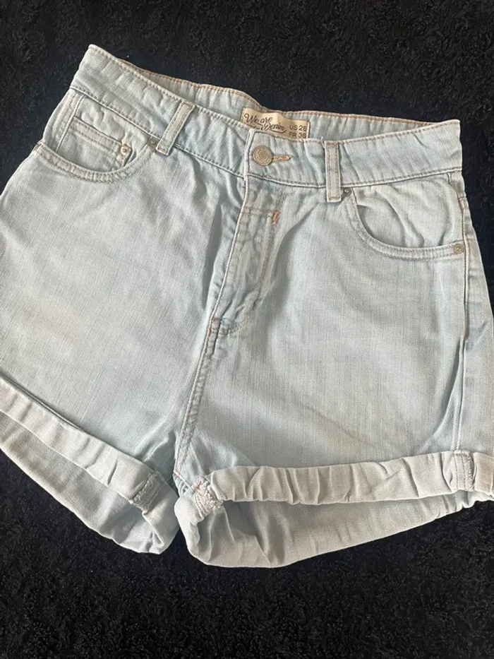Short en jeans