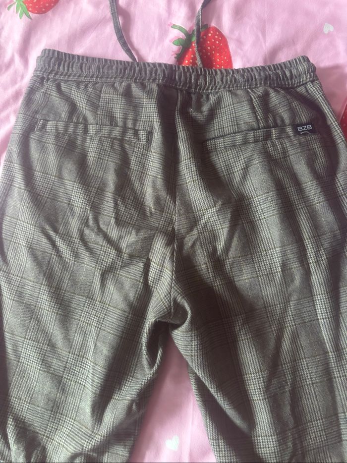Pantalon garçon à carreaux BZB taille 34 - photo numéro 7