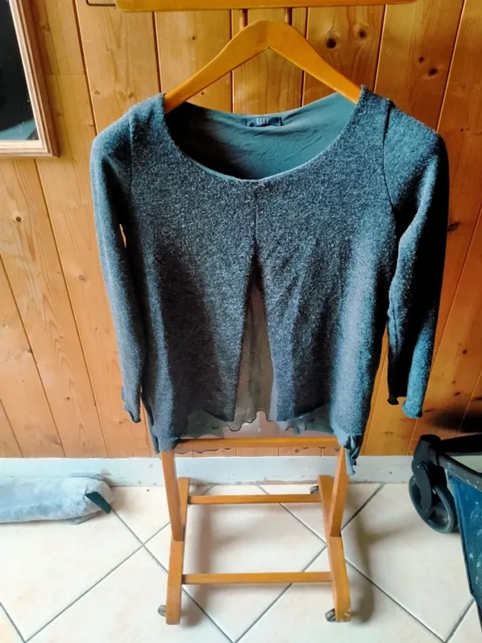 Haut gris GAOS Taille S/M - photo numéro 2