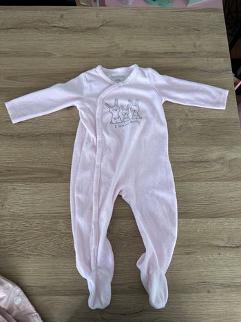 Pyjama ouverture devant bébé fille In extenso 