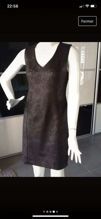 Robe devant effet serpent made in France