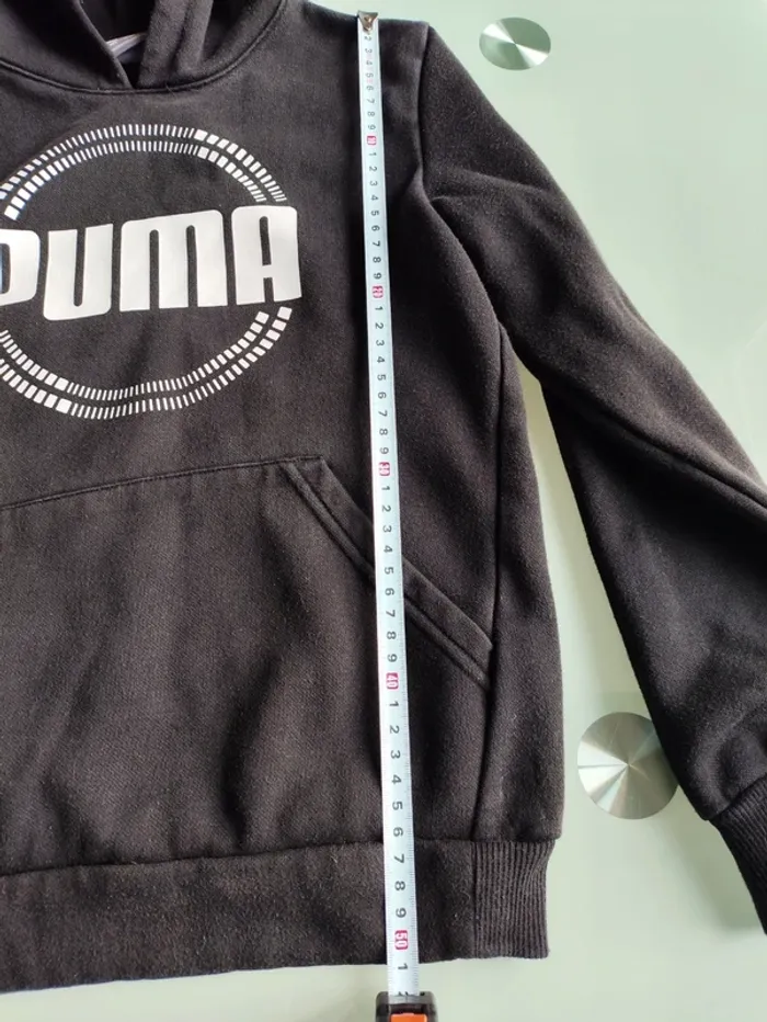 🖤🧥 Sweat à capuche Puma noir garçon – Taille 10-11 ans – Bon état - photo numéro 5