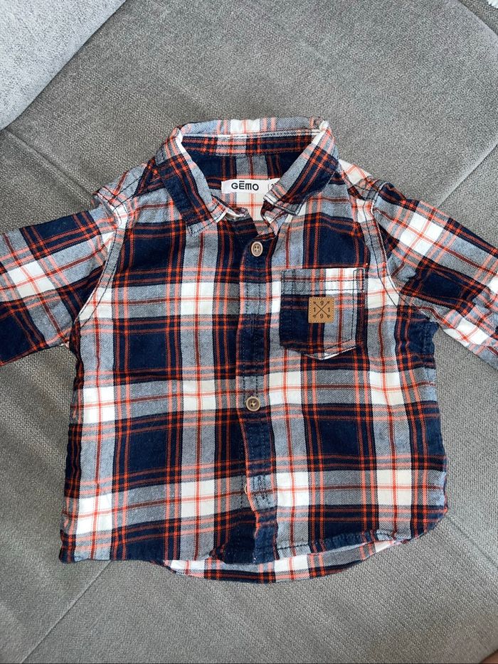 Chemise à carreaux 3 mois
