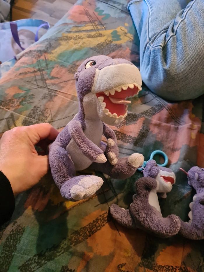 Lot peluche dinosaure chopper petit dinosaure