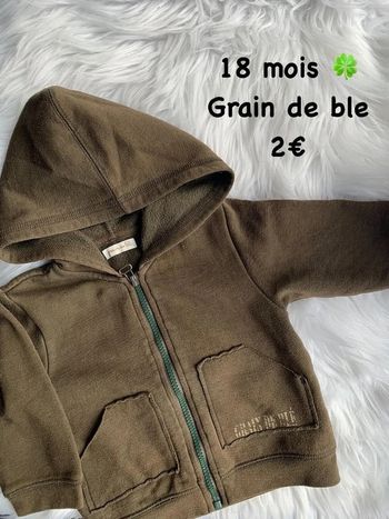 Gilet 🍀 18 mois 🍀 Grain de blé