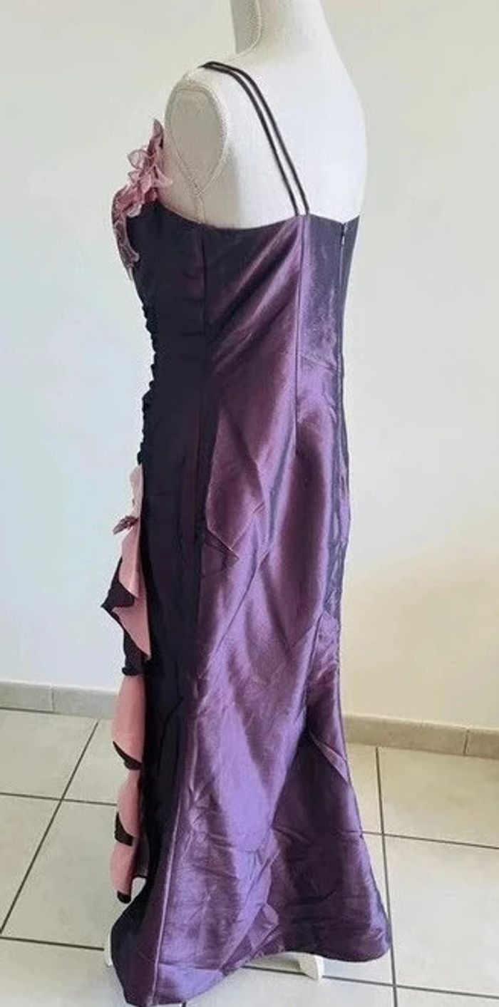 Robe de cérémonie + veste dans les tons de parme/violet - photo numéro 3