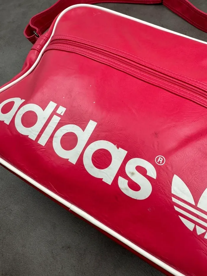 Messenger Bag Adidas Vintage Rose Fuchsia Y2k 00’s - photo numéro 5
