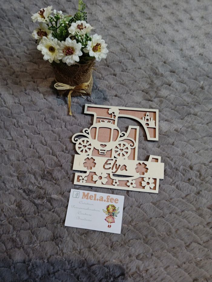 Lettre personnalisée en bois