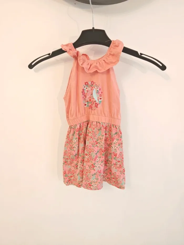 Robe d'été Sergent Major corail 3 ans