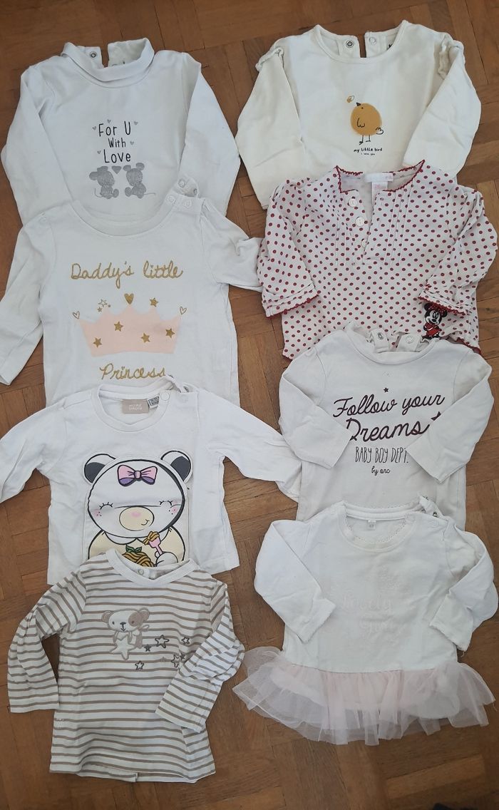 Hauts à manches longues bébé fille 3 mois