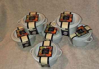 lot de 6 mini cocotte Prestige Delys by Verceral France Mirande Gers céramique émaillée 