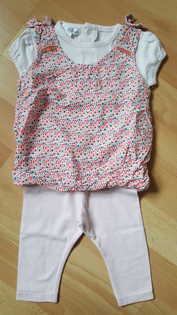 Ensemble tunique 3 mois + legging 6 mois