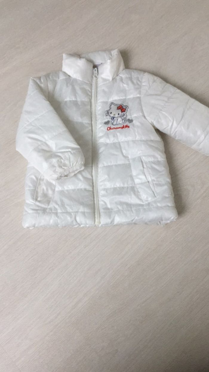 Doudoune blanche charmmy kitty, 12 mois