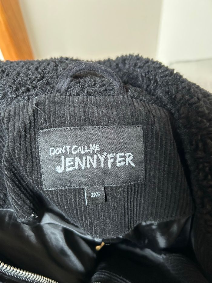Manteau matelassé en velours côtelé noir - taille 2XS - photo numéro 4