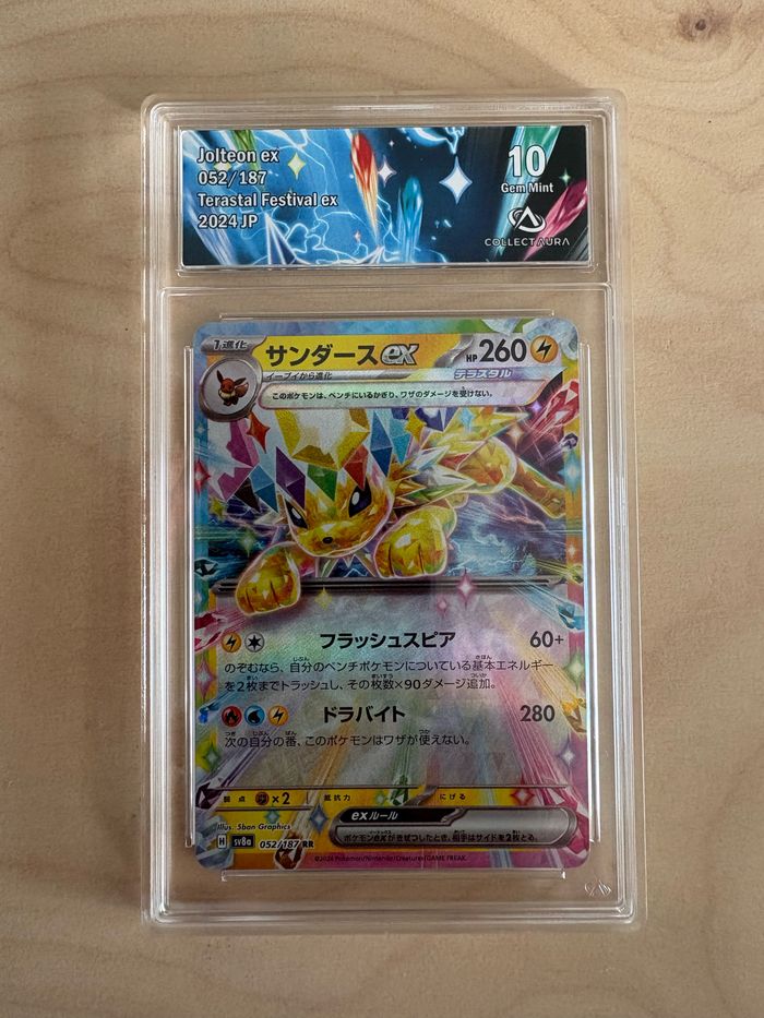 Voltali EX (Jolteon) - Gradée Collect Aura 10