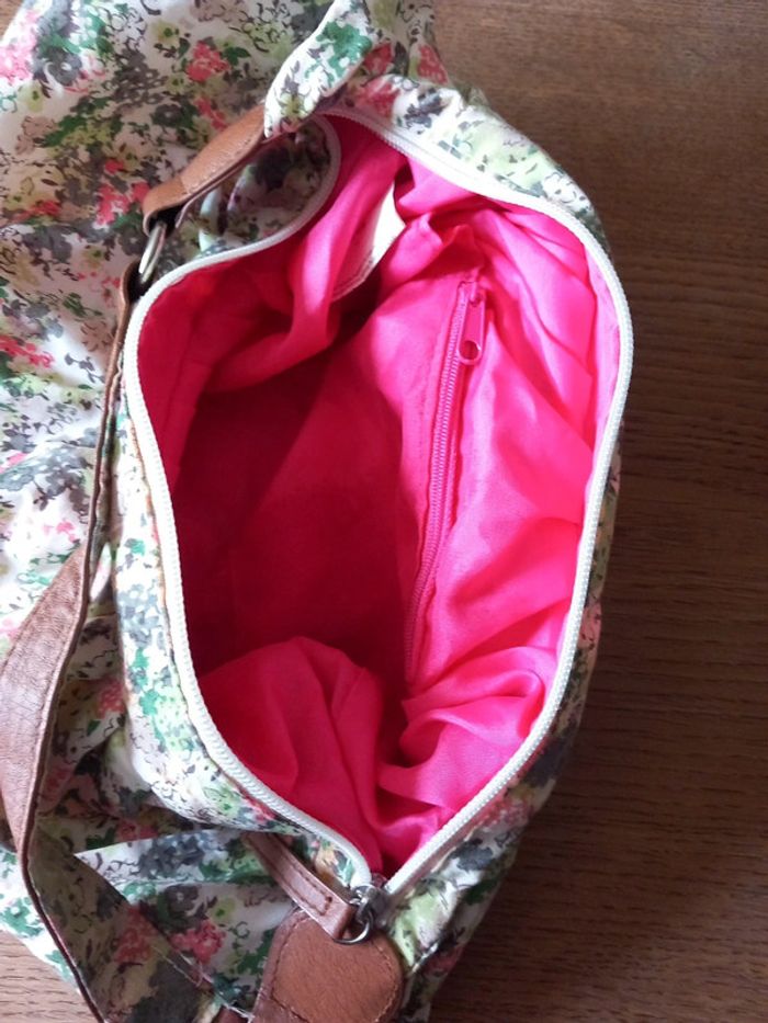 Sac à main tissu fleuri - photo numéro 3