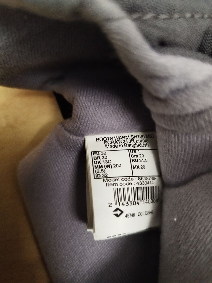 Bottes de neige pour enfant Decathlon pointure 32 - photo numéro 6