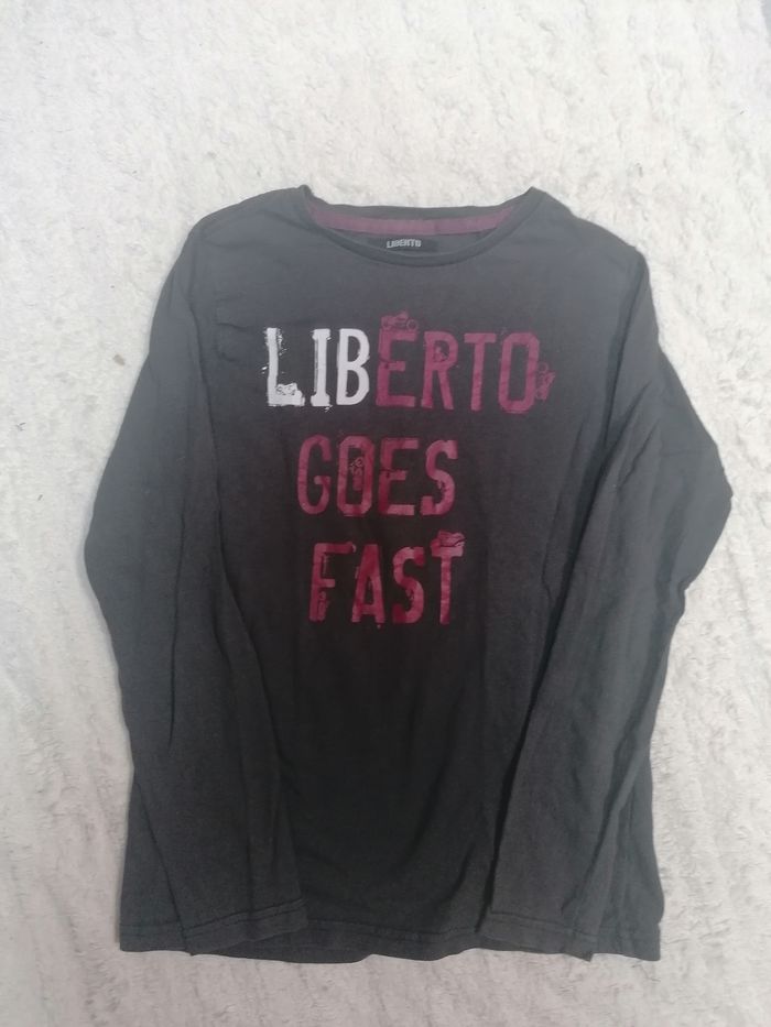 T-shirt Liberto manches longues garçon 12 ans - photo numéro 2
