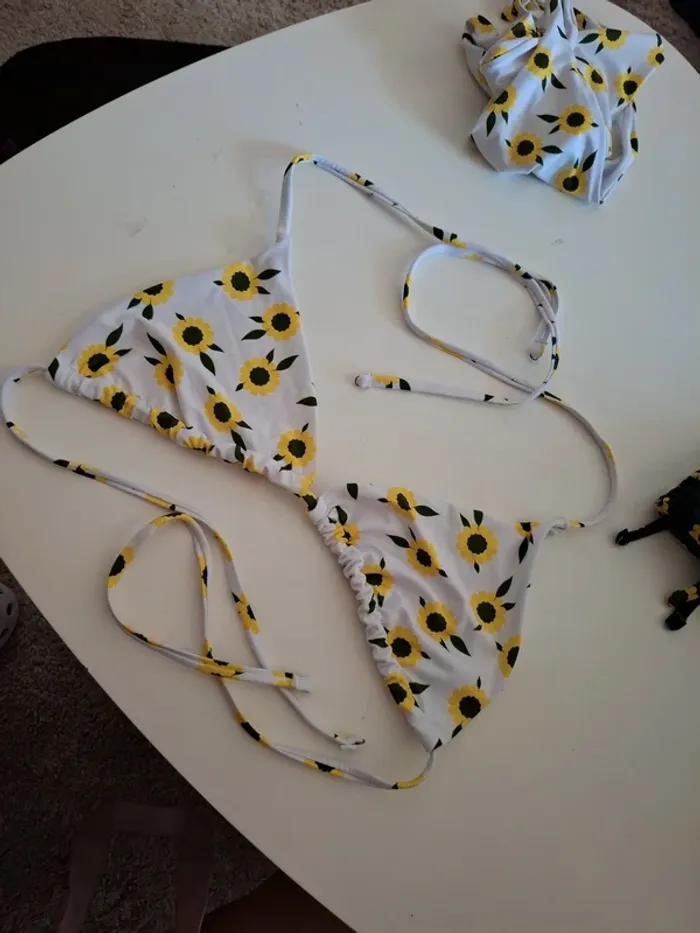 Lot de 2 maillots de bain 2 pièces tournesol - photo numéro 3
