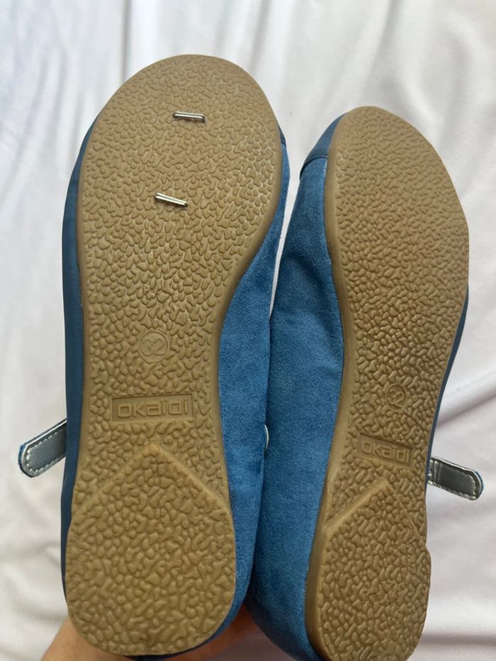 Ballerine bleue neuve taille32 Okaïdi fille - photo numéro 3