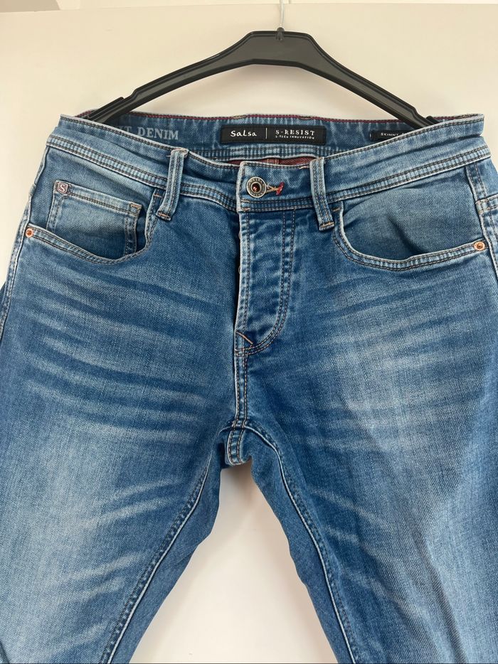 Jean Salsa bleu denim - photo numéro 2