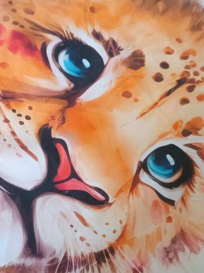 Couverture molletonnée lion - photo numéro 5