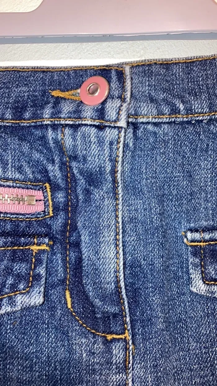 Jupe d’été en jeans fille - photo numéro 3