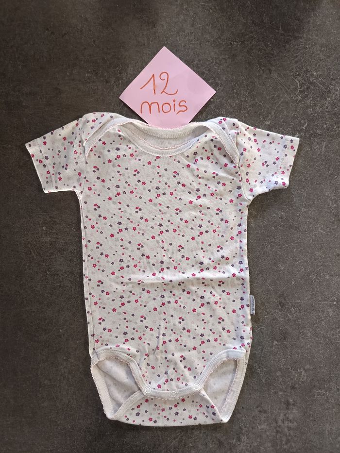 Body fleuri 12 mois