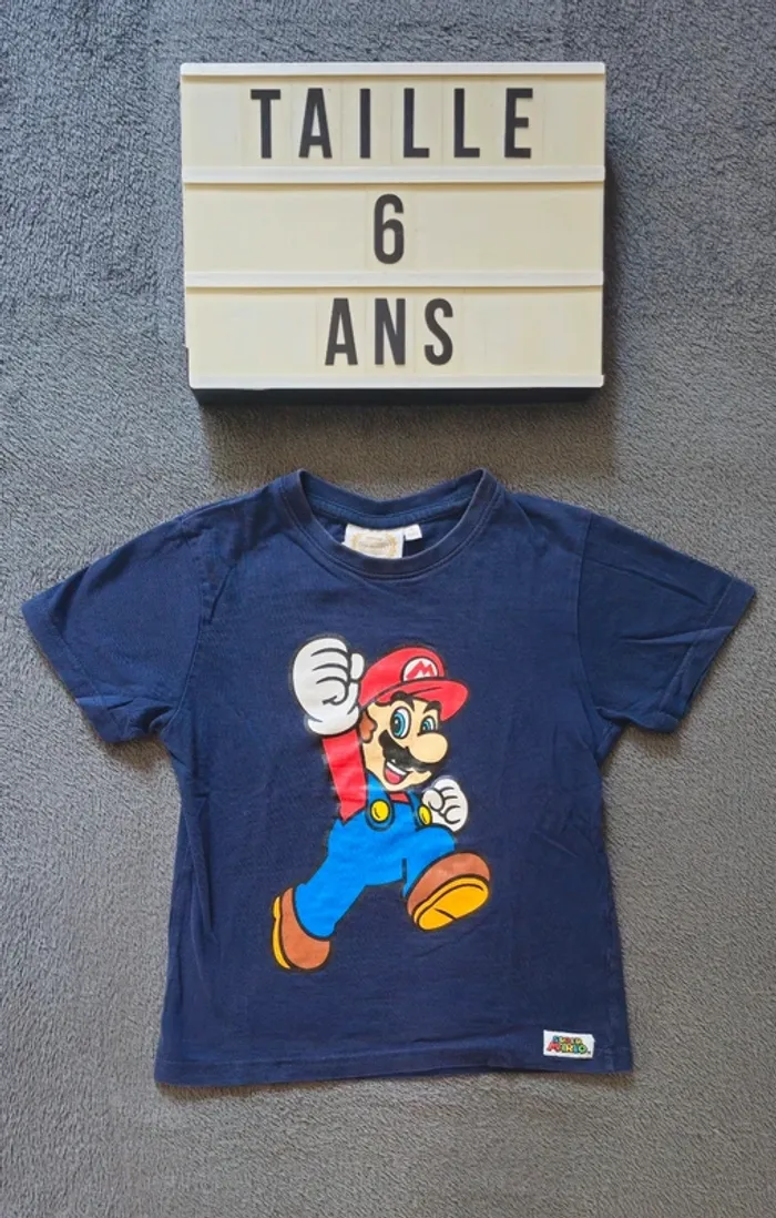 T-shirt Mario taille 6 ans 🍄