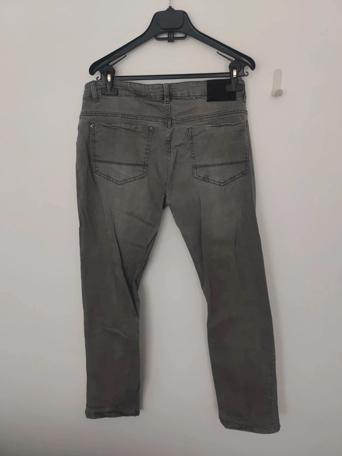 Jean gris droit w30 L32 stretch straight - photo numéro 3