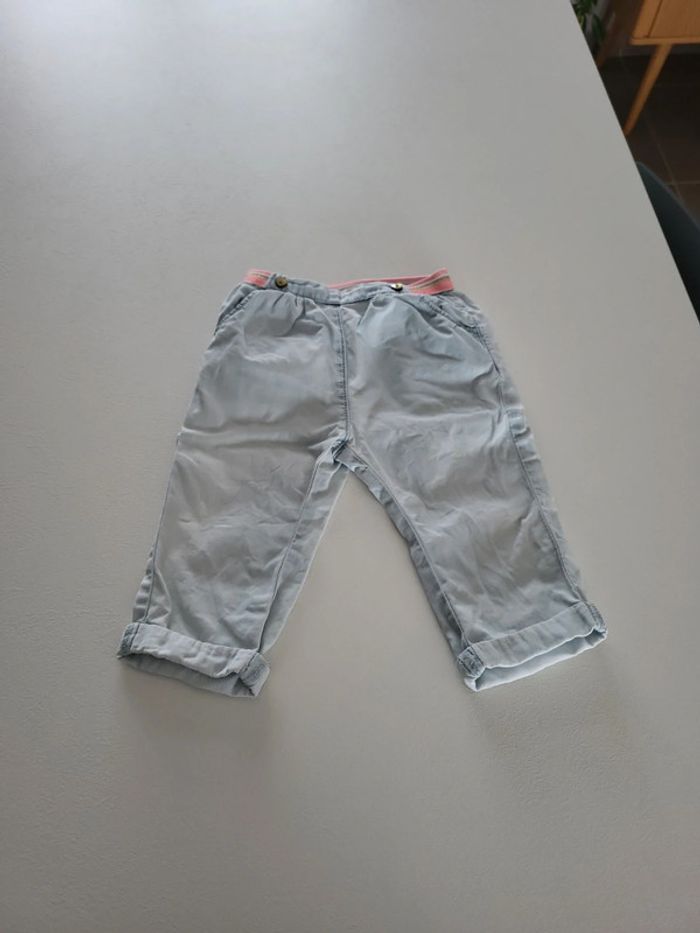 Pantalon en toile fille 9 mois tape à l'œil