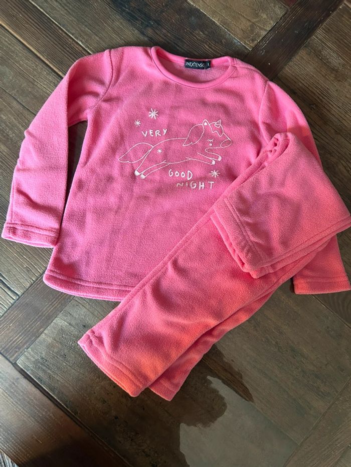 Pyjama 2 pièces rose avec licorne - pilou pilou - 5 ans neuf