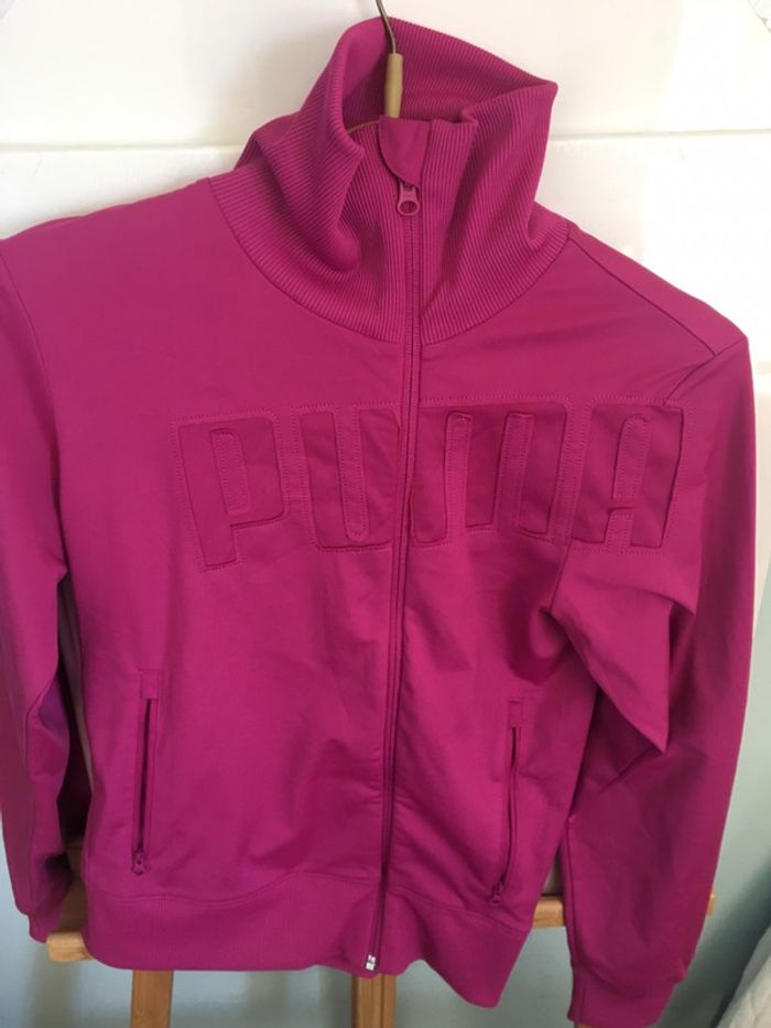 Veste jogging survêtement sport rose puma - photo numéro 2