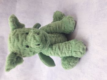 Peluche jellycat fuddlewiddle dragon vert et rare