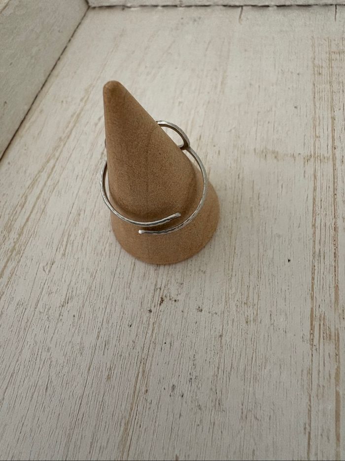 Bague argentée acier inoxydable - photo numéro 3