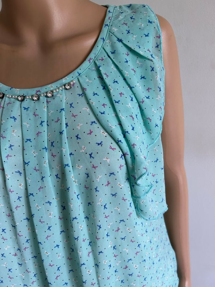 Robe turquoise sans manches Molly Bracken taille unique jamais portée - photo numéro 4